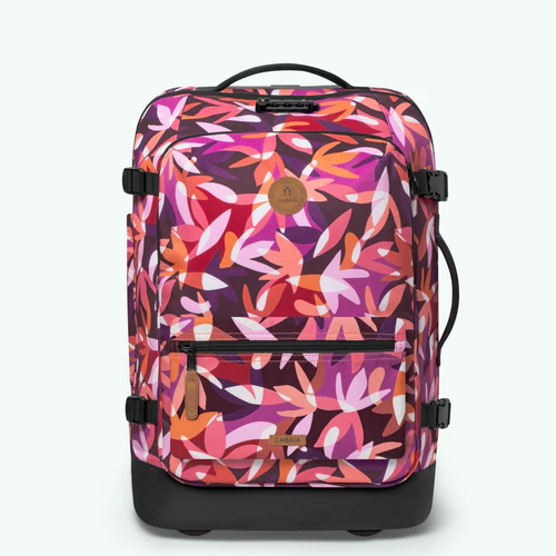 Small 2-wheel soft suitcase, Montreuil, burgundy