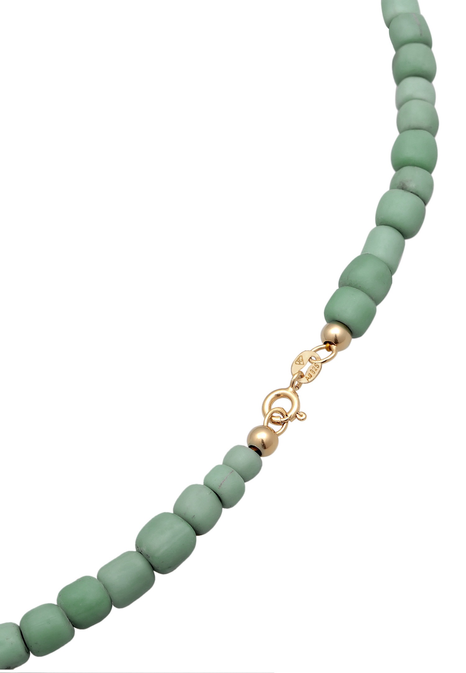 Dámsky trendy choker Elli s bielymi sklenenými korálkami zo striebra 925