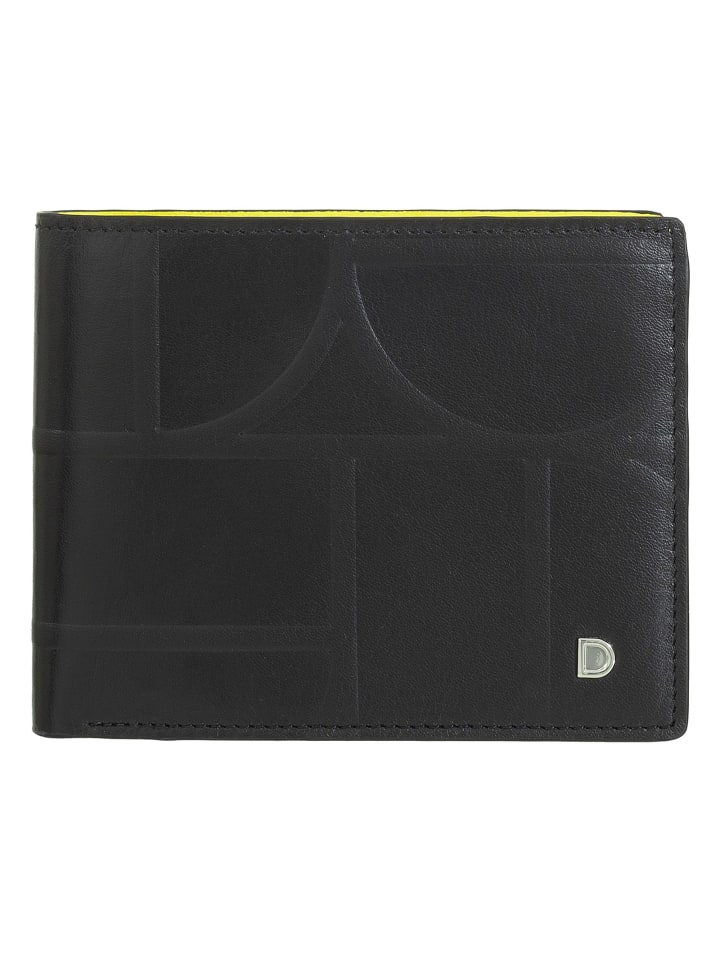 DuDu Up Geldbörse Leder 12.5 cm in black-bright yellow günstig kaufen onesize