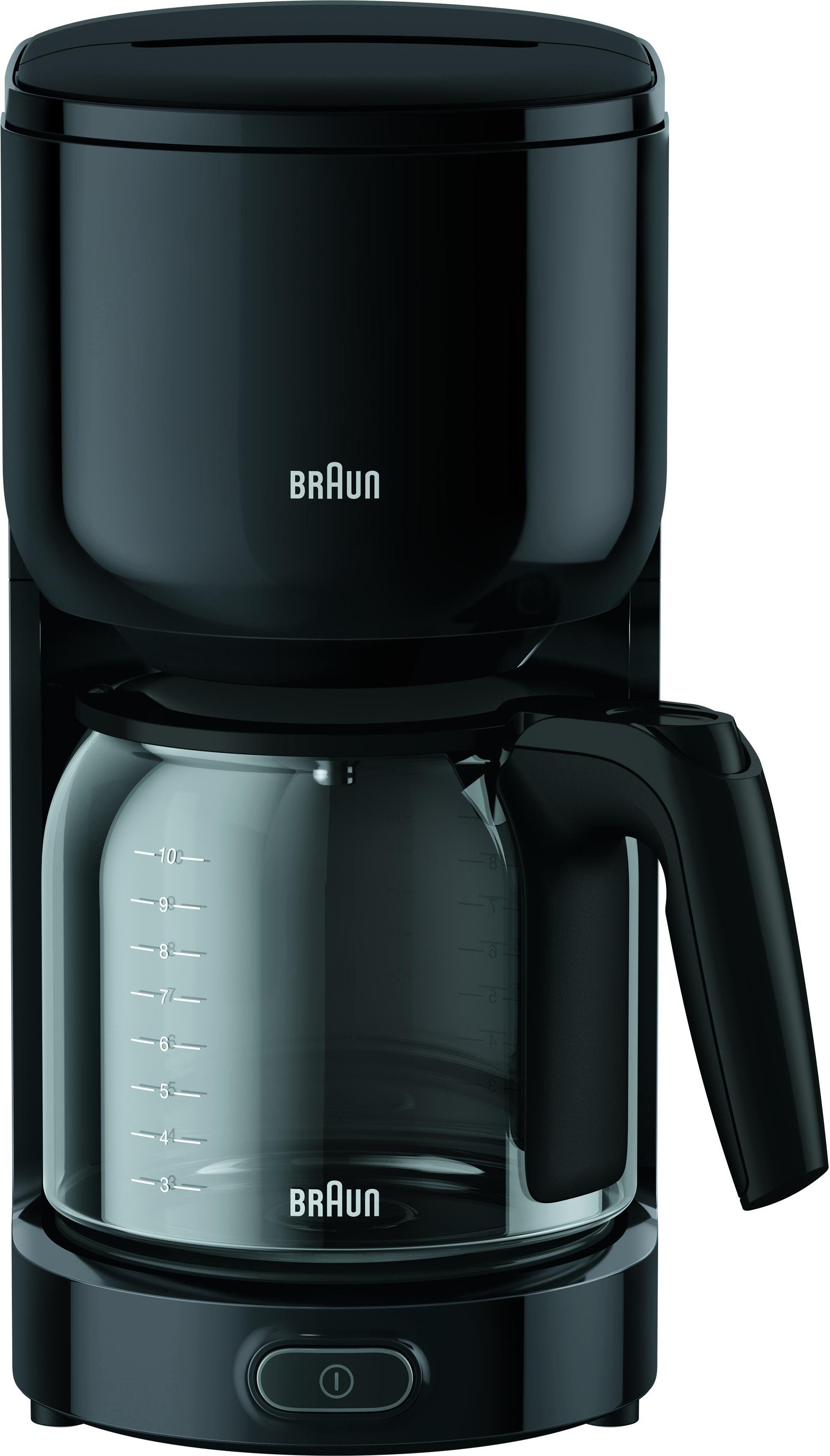 Braun Filterkaffeemaschine KF 3120 BK, Papierfilter 1x4