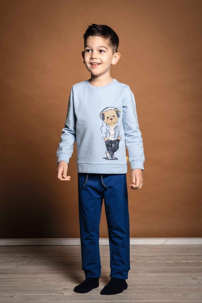 Sweatshirt, hellblau für Jungs