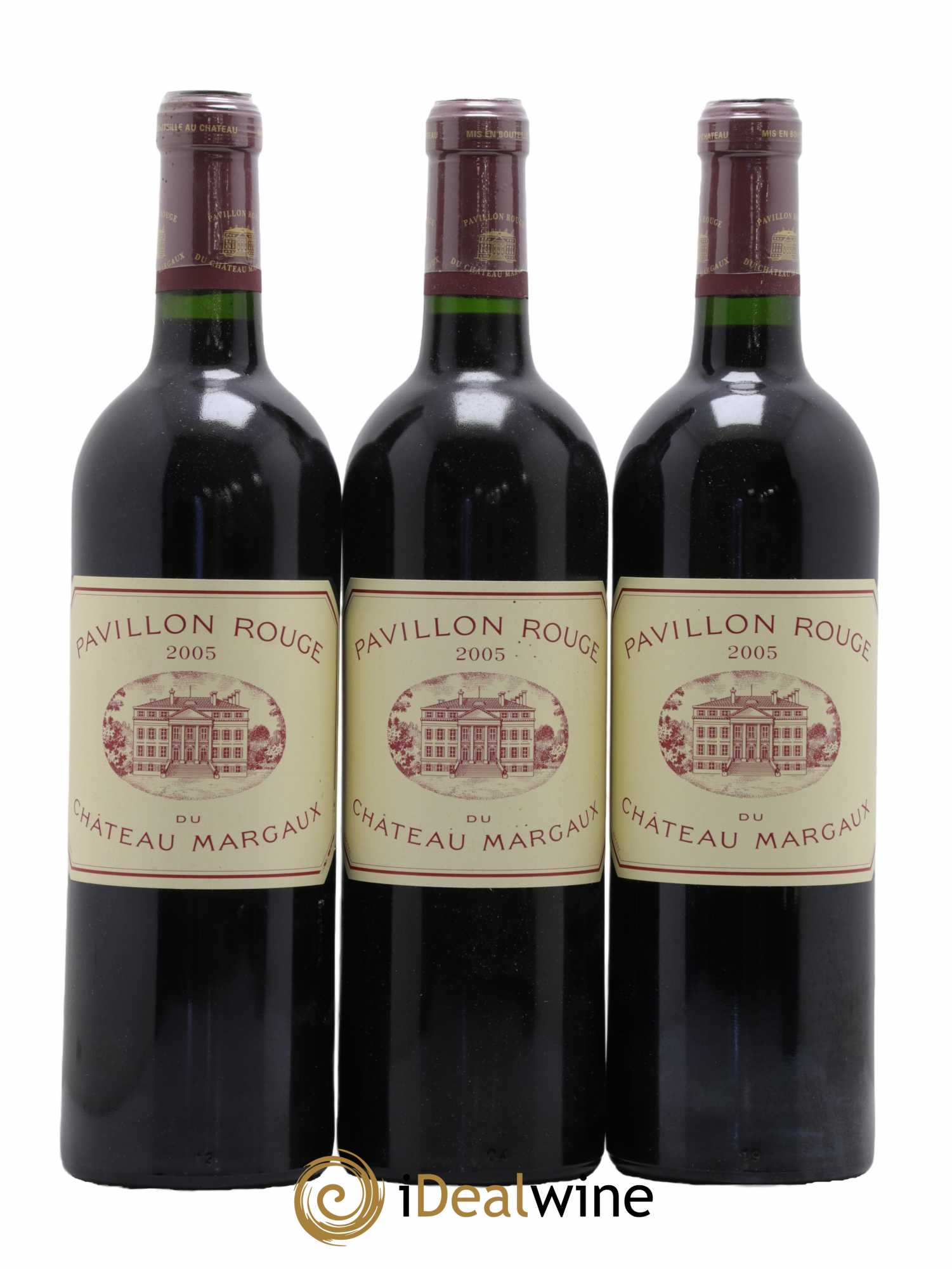 Pavillon Rouge du Château Margaux Second Vin  2005 - Lot de 3 Bouteilles