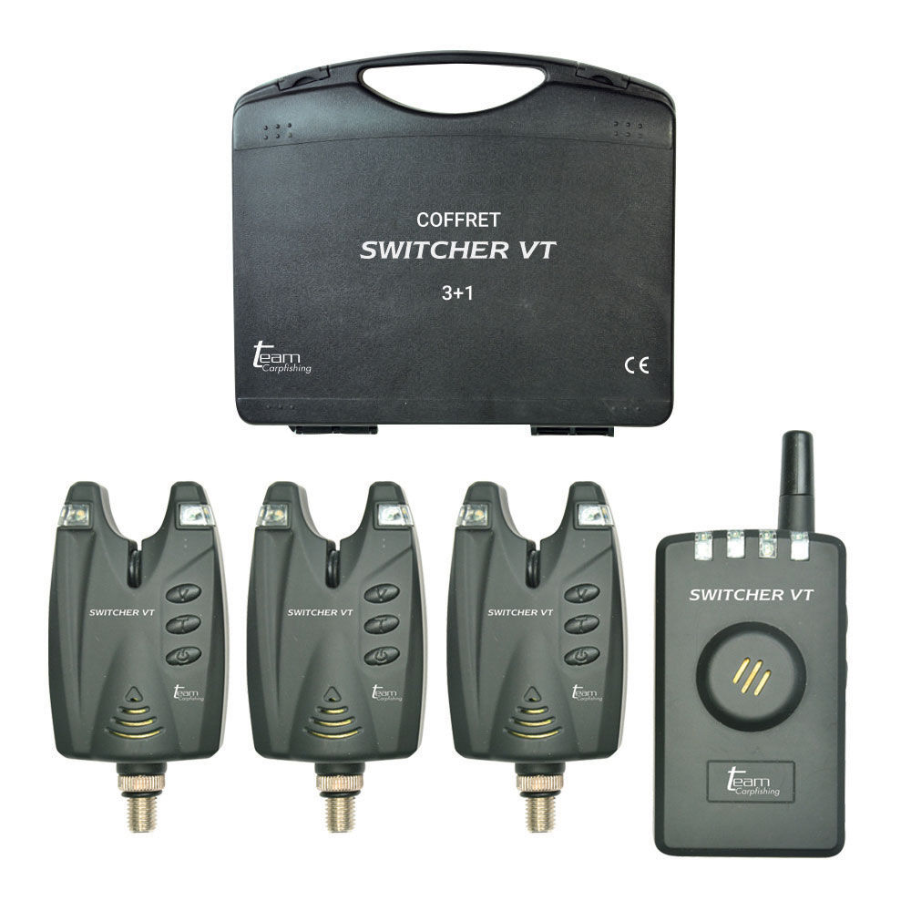 Carp Team Carpfishing Switcher VT 3-teiliges Bissanzeiger-Set + Empfänger