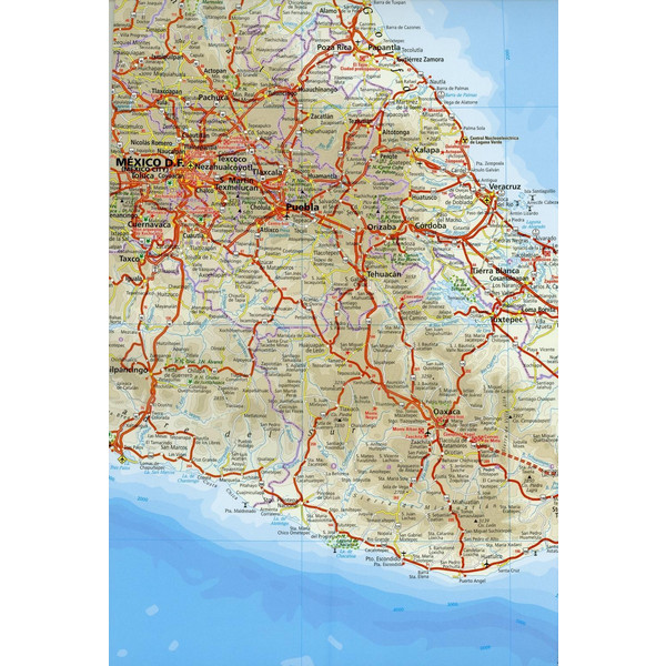 Reise Know-How Landkarte Mexiko 1 : 2.250.000 - Straßenkarte