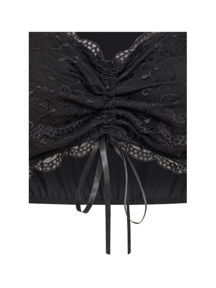 Nübler Dirndlbluse Kurzarm Lisa in Schwarz günstig kaufen 34