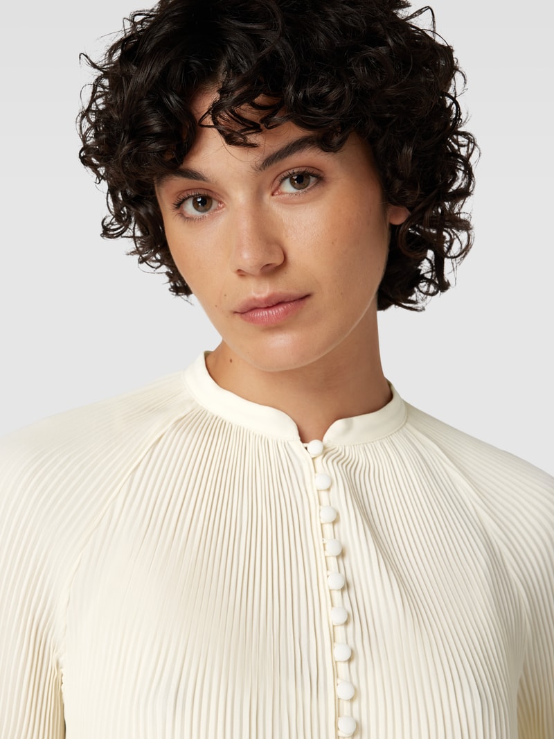 Blusenshirt mit Biesen Modell 'VERSILLA' in offwhite