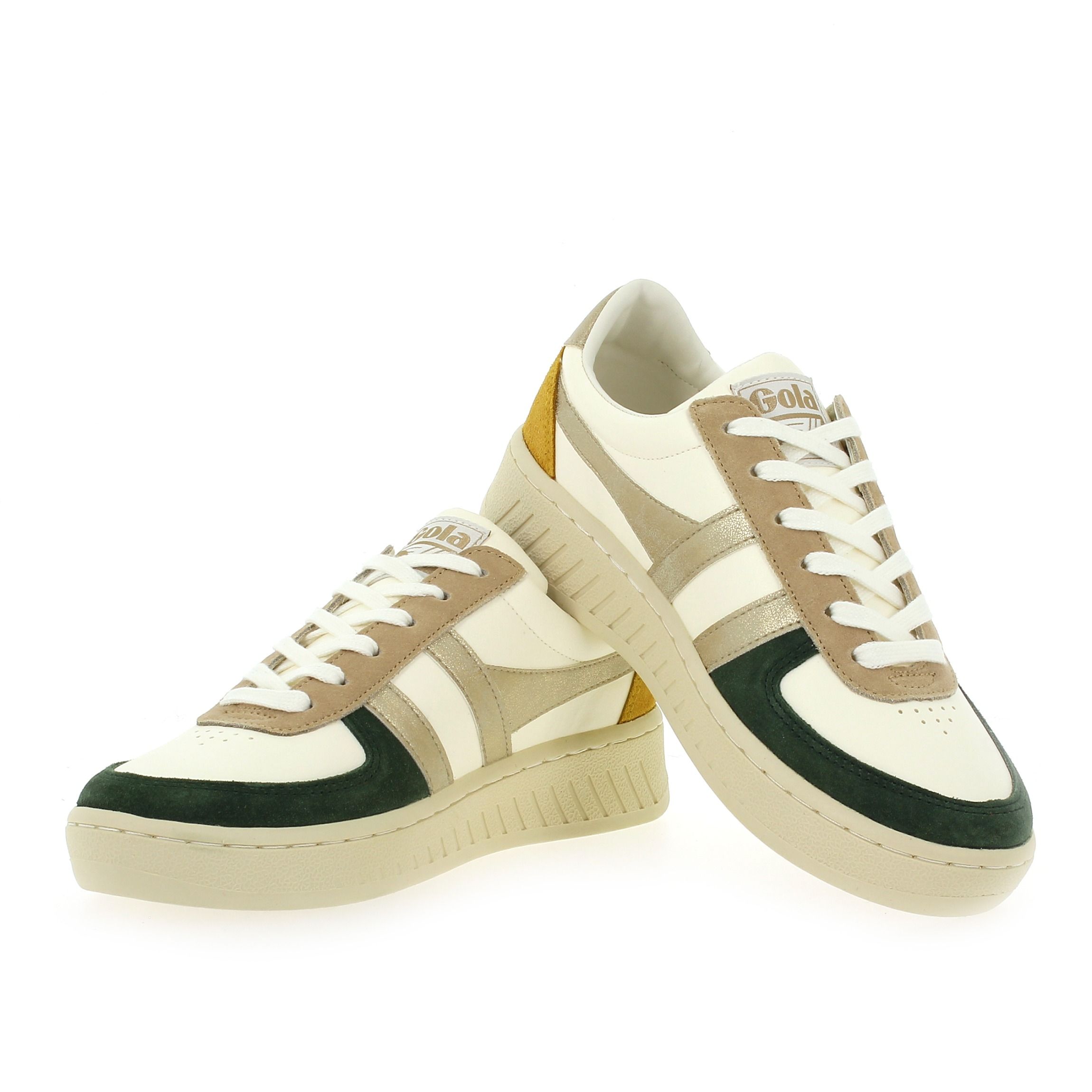 Gola  GRANDSLAM QUADRANT CLB207 - Blanc Vert