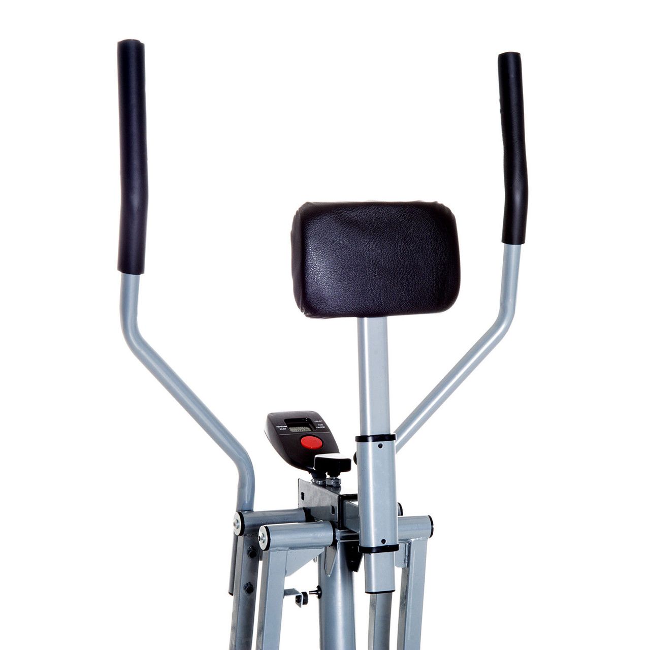 HOMCOM Crosstrainer Ergometer Ellipsen Heimtrainer LCD Display Stahl Grau