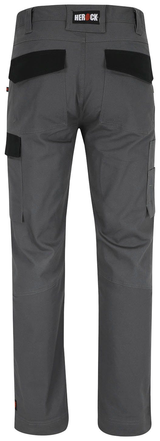 Herock Arbeitshose DERO Slim Fit Passform, Multi-Pocket, 2-Wege-Stretch, wasserabweisend