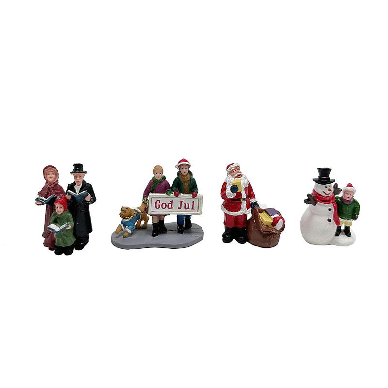 Home Julelandsby nisse/snømann og folk