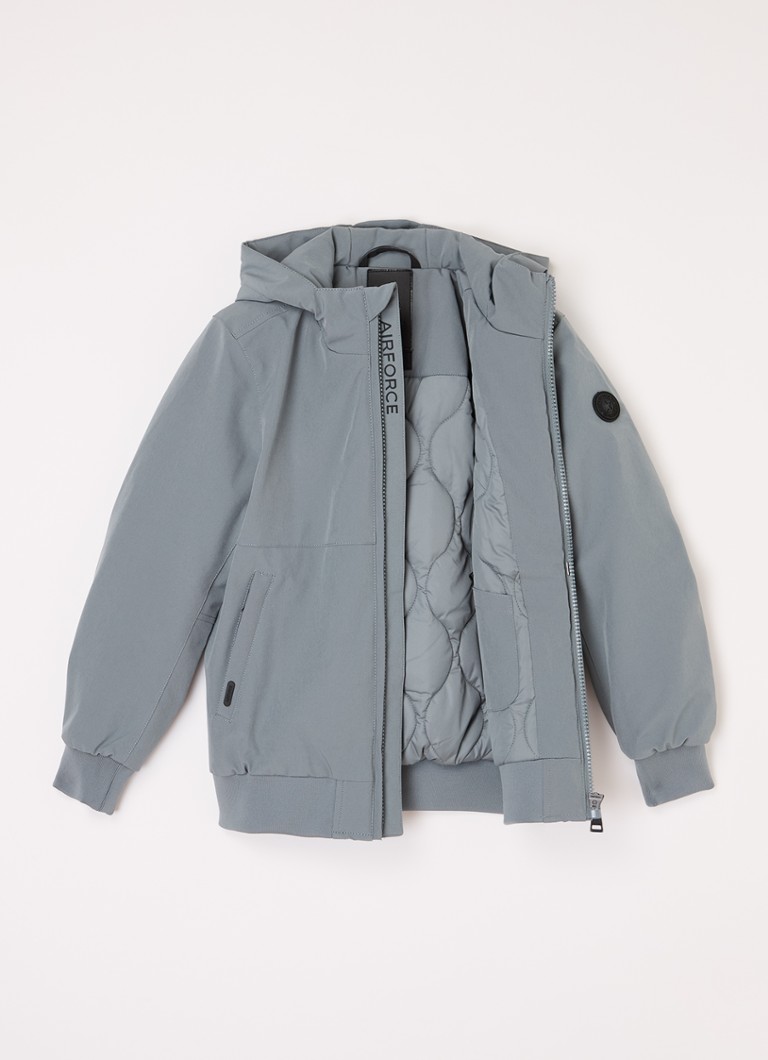 Airforce Topattu softshell-pommittajatakki hupulla