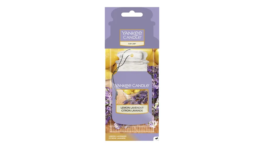 Yankee Candle Car Jar Paper Lemon Lavender lila
