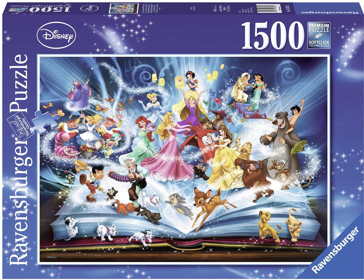 Ravensburger Puzzle 's magisches Märchenbuch, 1500 Puzzleteile, Made in Germany, FSC® - schützt Wald - weltweit