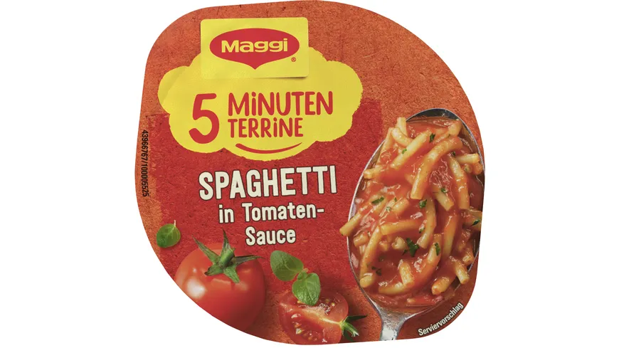 MAGGI 5 Minuten Terrine Spaghetti in Tomatensauce 60 g