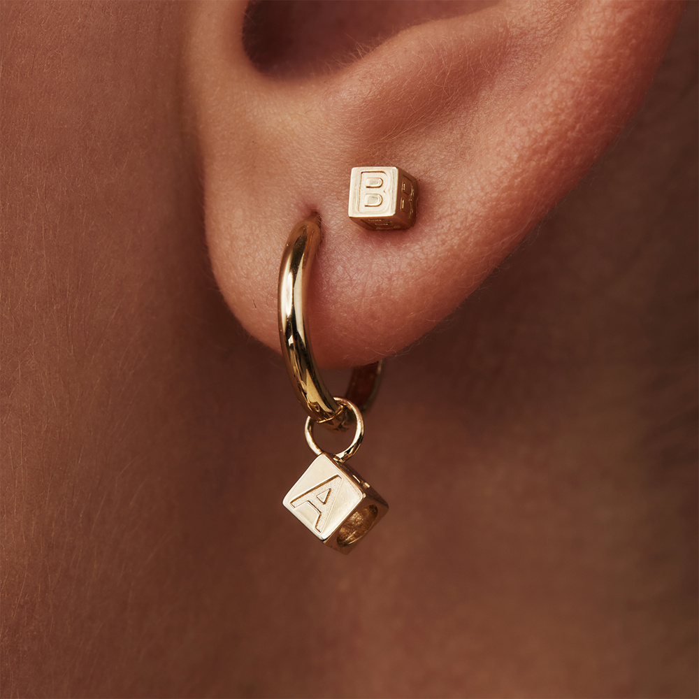 Isabel Bernard Le Carré Boucles d'oreilles - Or 585 / Or 14 carats Boucle D'Oreille