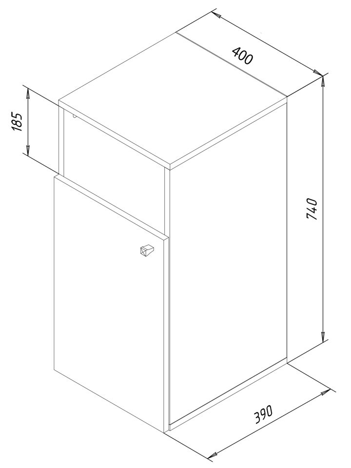 VCM  Wäscheschrank Wäschetruhe Wäschebox Dreso L 1f in Weiß günstig kaufen onesize