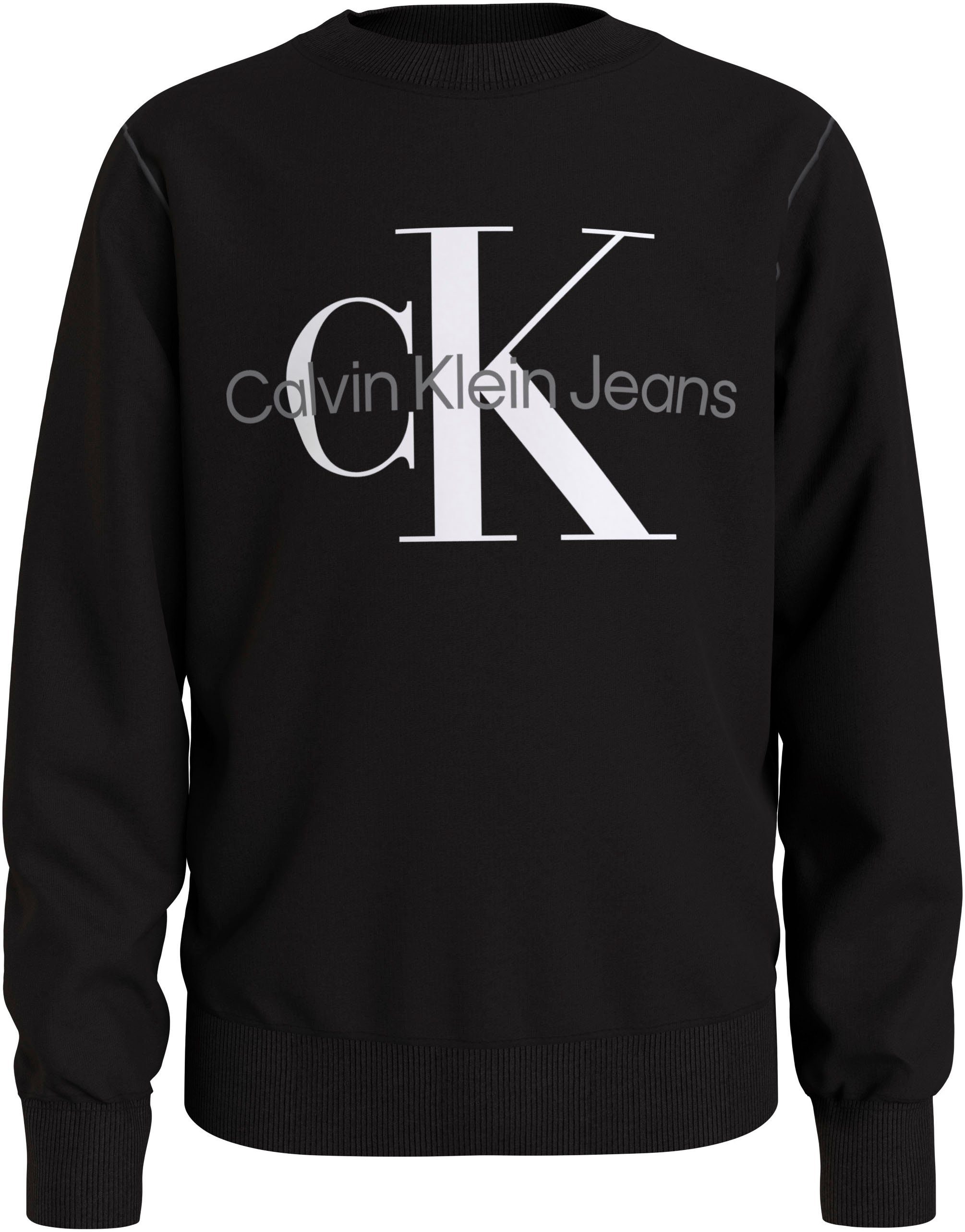 Calvin Klein Jeans Sweatshirt CK MONOGRAM TERRY CN mit Logodruck