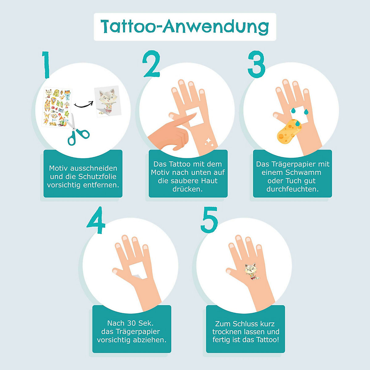 Kindertattoos für Mädchen