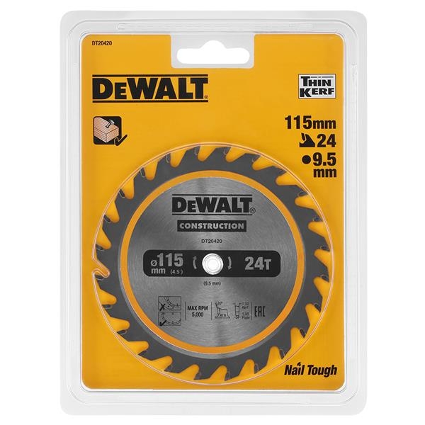Akcesoria DeWalt DT20420-QZ Tarcza do piły tarczowej 115 x 9,5 x 24T
