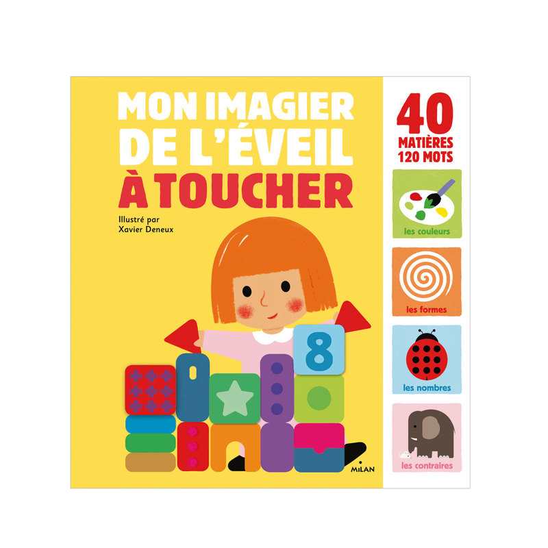 Livre Mon imagier de l'éveil à toucher - Milan Jeunesse