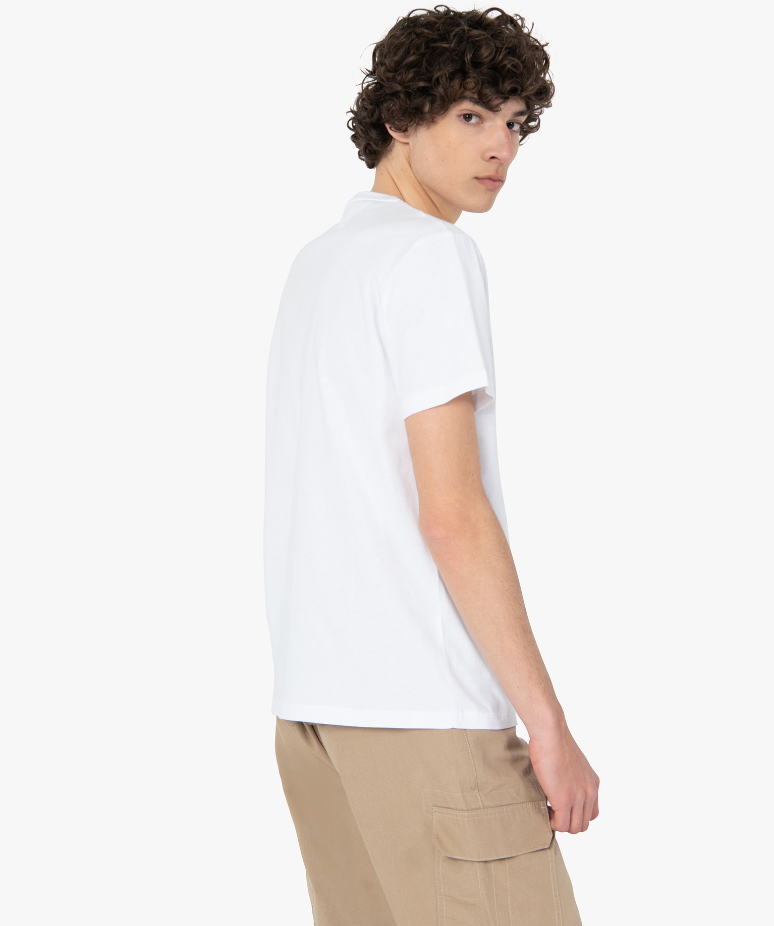 Tee-shirt homme à manches courtes avec inscription positive blanc | GEMO