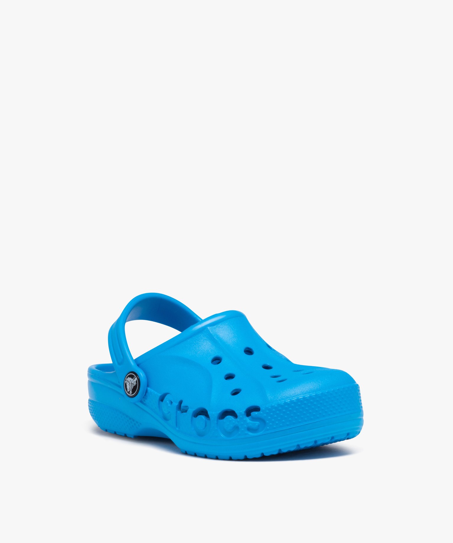 Sabots souples Garçon unis avec perforations - Crocs bleu | GEMO