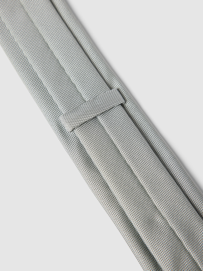 Krawatte mit Strukturmuster in taupe