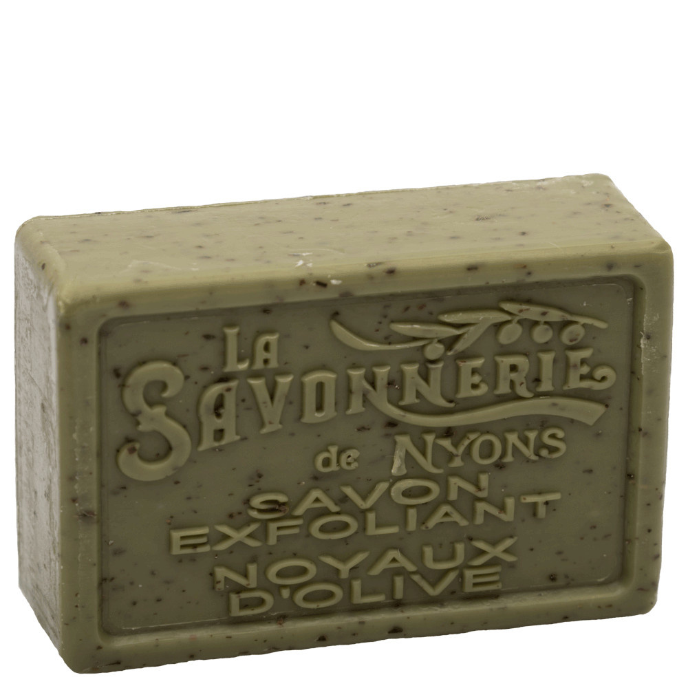 La savonnerie de nyons Savon Exfoliant 100g aux Noyaux d'Olive Savon