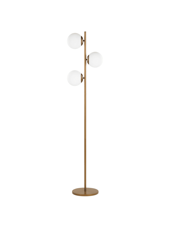 Beliani Stehleuchten WADI in Gold - (W) 35 x (H) 153 x (L) 35 cm günstig kaufen onesize