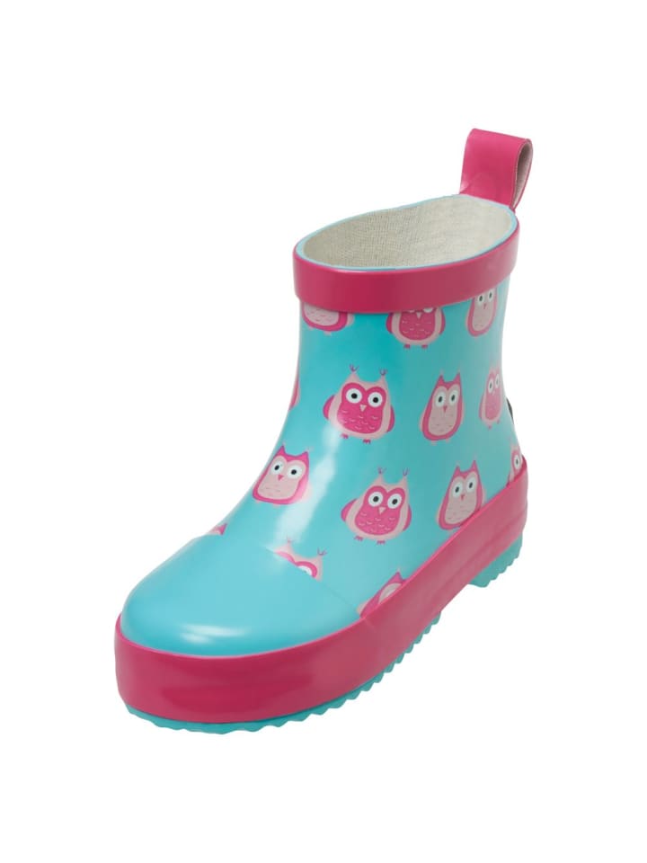 Playshoes Gummistiefel Halbhoch - Eulen - Türkis & in blau,rosa günstig kaufen
