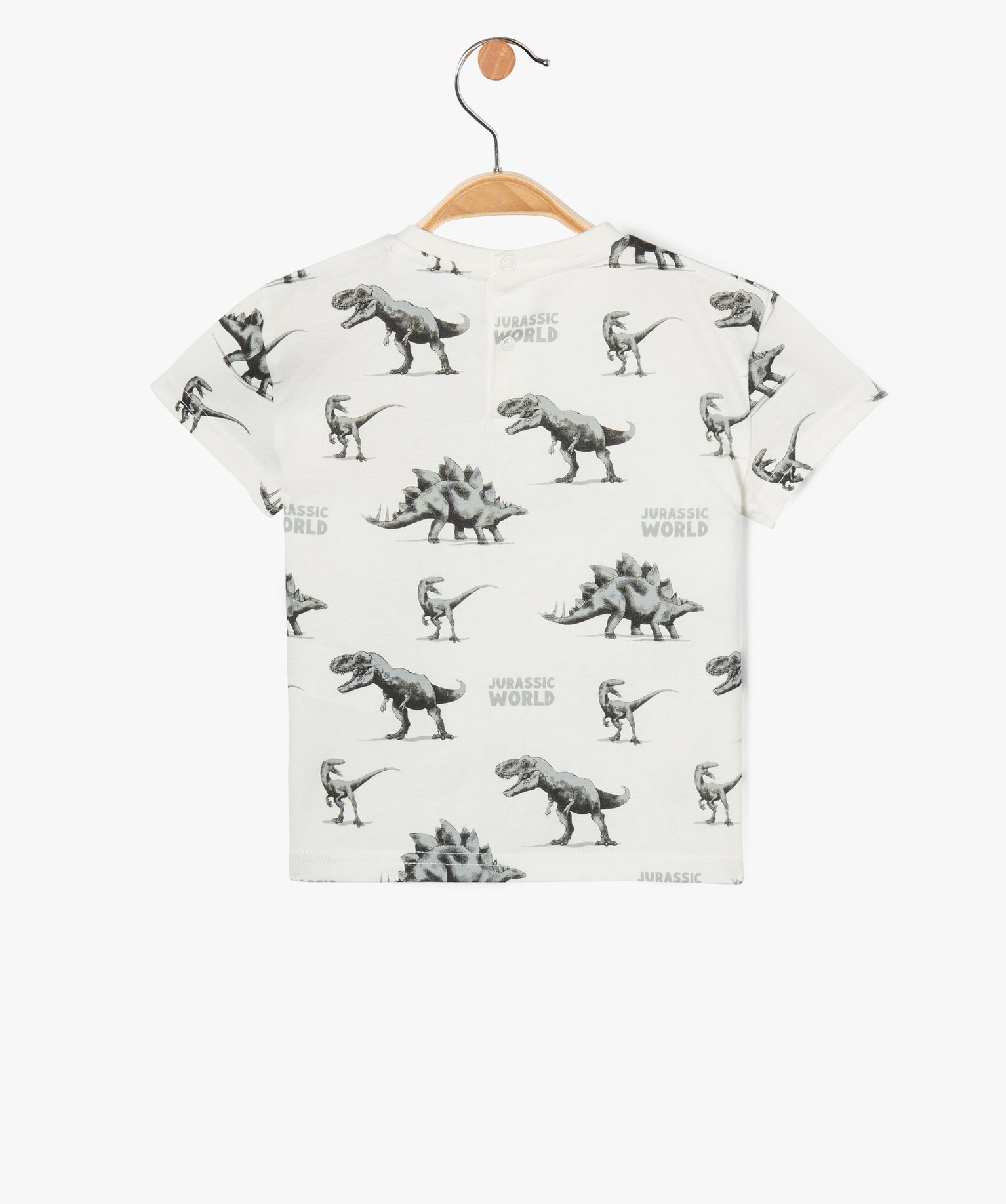 Tee-shirt à manches courtes en coton imprimé ciné bébé ... ecru | GEMO