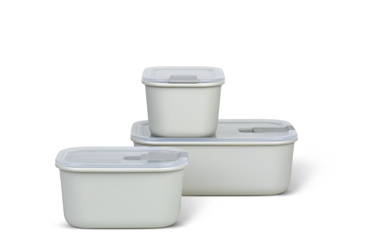 Mepal 3-tlg Aufbewahrungs-Set EasyClip Nordic White