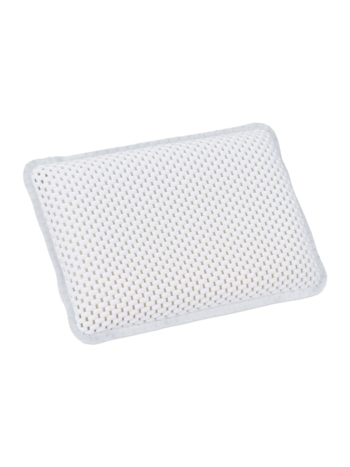 relaxdays Badewannenkissen in Weiß - (B)28,5x (H)19 x (T)5,5 cm günstig kaufen onesize