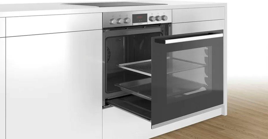 BOSCH Elektro-Herd-Set HND411LS66, mit Backwagen