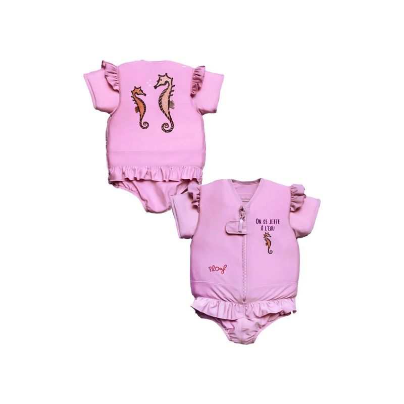 Maillot de bain flottant : Hippocampe Lavande