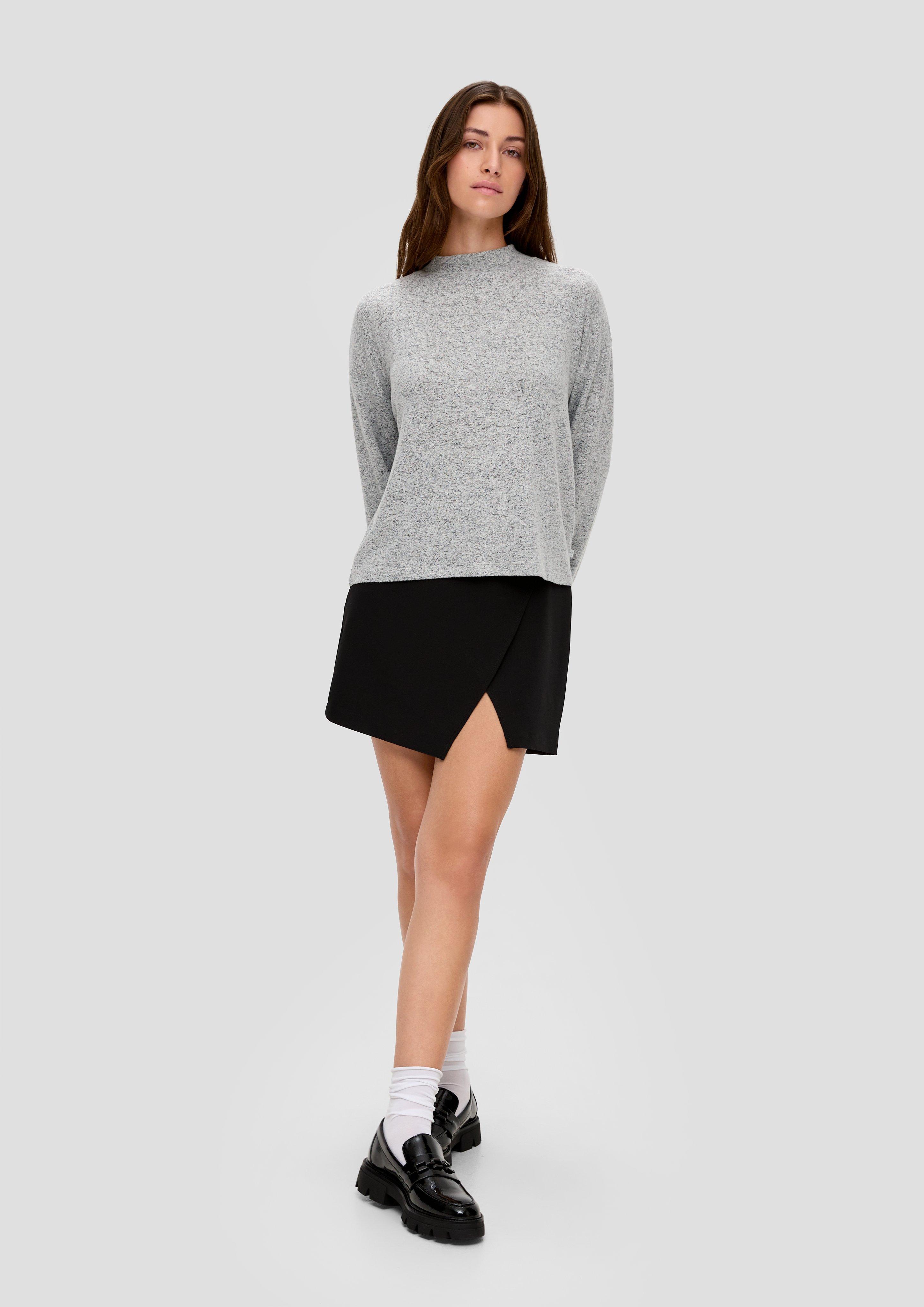 Aufgerautes Longsleeve aus Viskosestretch  2135412-9400