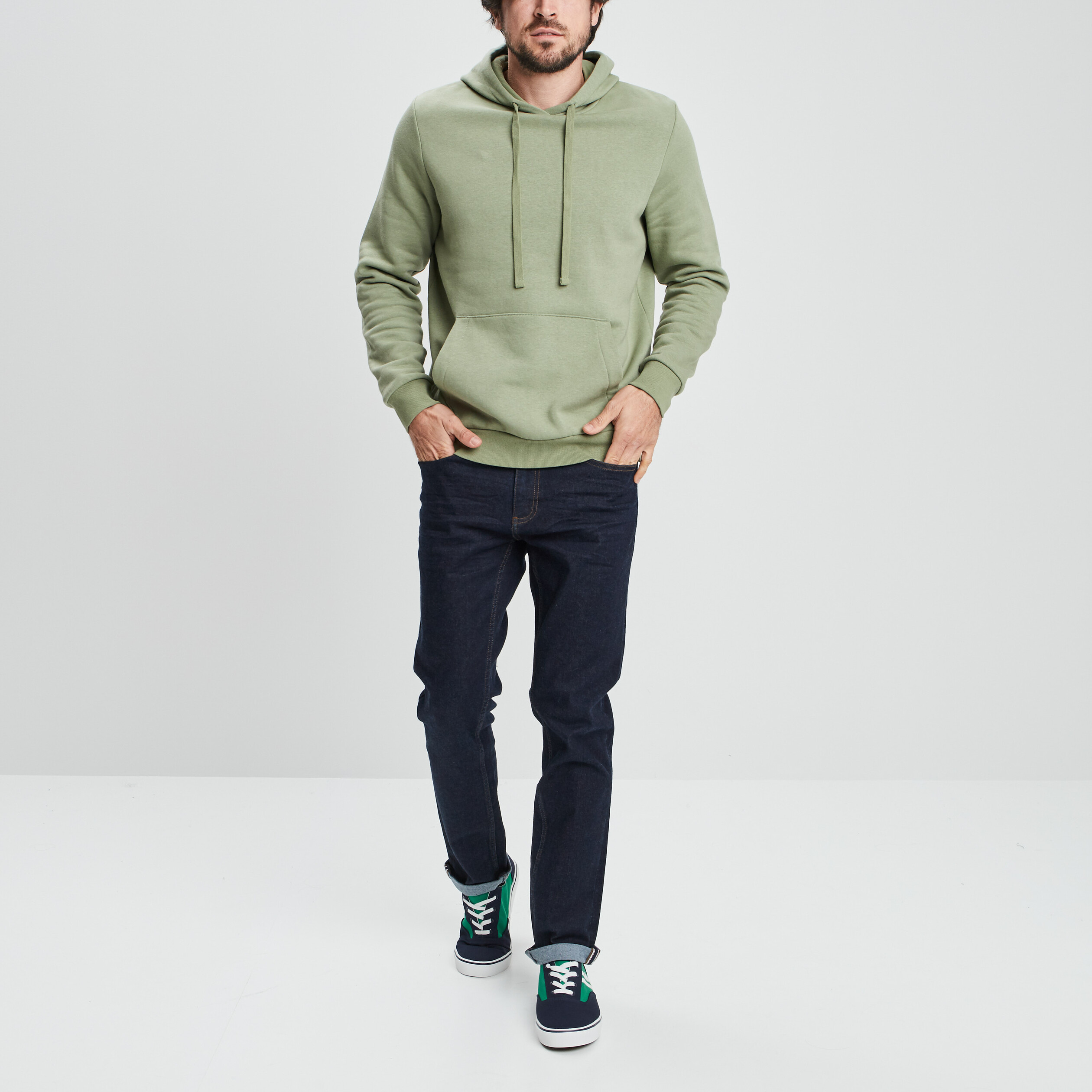 Jeans slim 5 poches denim brut homme | La Halle