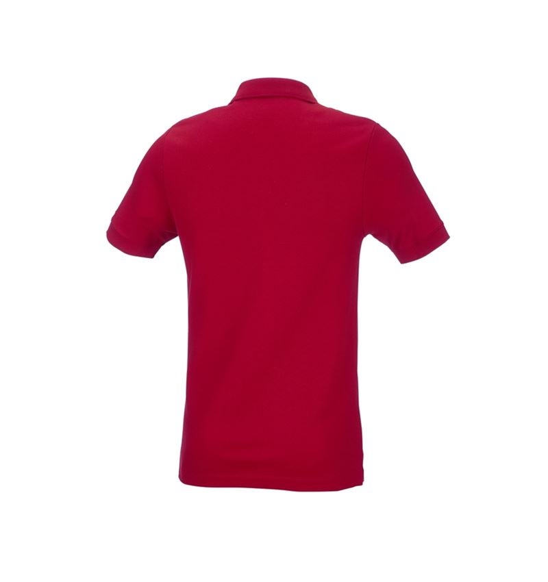 e.s. Piqué-Polo cotton stretch, slim fit
