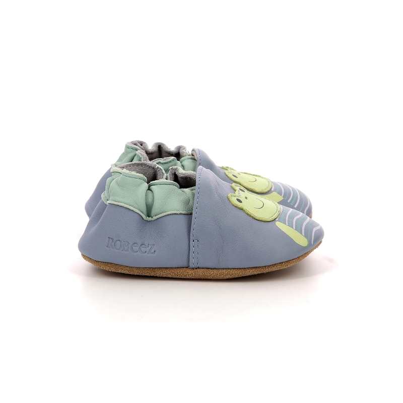 Chaussons cuir tannage vegetal Froggy Rain