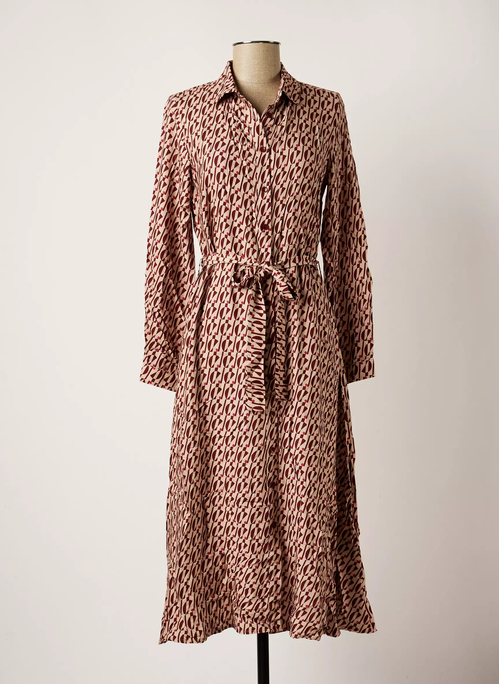 Mademoiselle Yeye Robes Mi Longues Femme couleur rouge