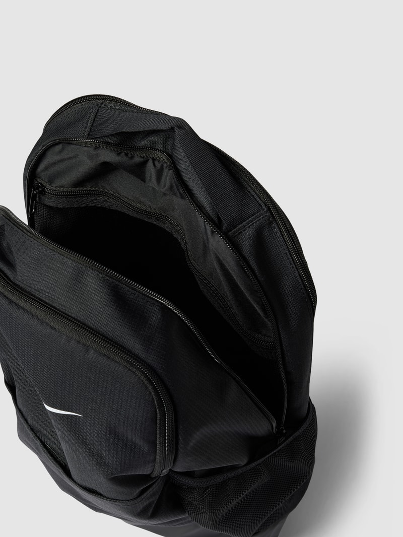 Rucksack mit Label-Print in schwarz