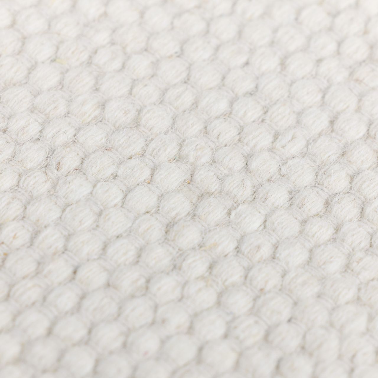 MyFlair Teppich Wooly Hope, 200 cm x 240 cm, Farbe naturweiß, rechteckig, Gesamthöhe 5mm