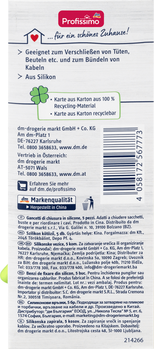 Verschlussbänder, 5 St