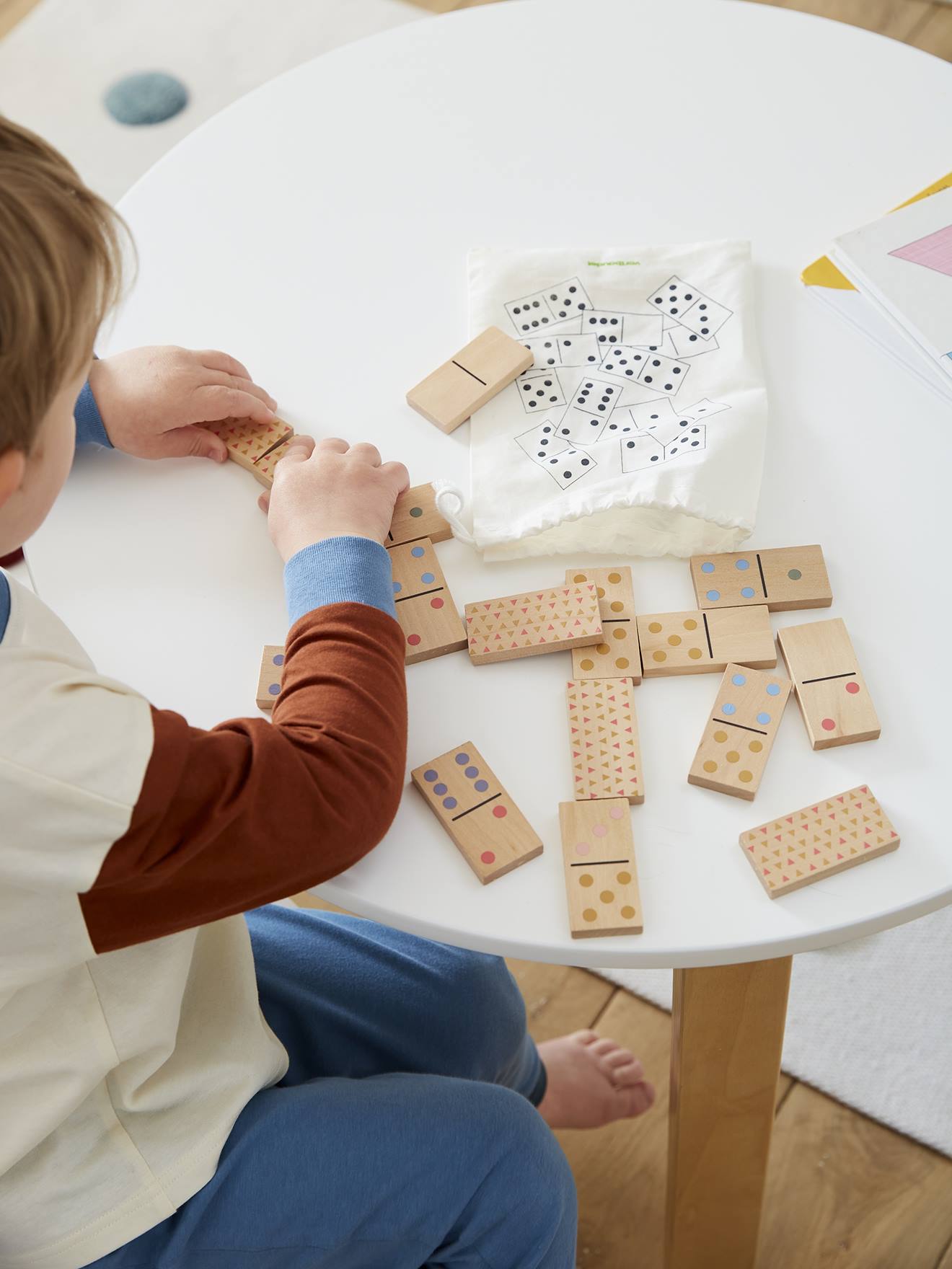 Jeu de dominos en bois FSC® multicolor