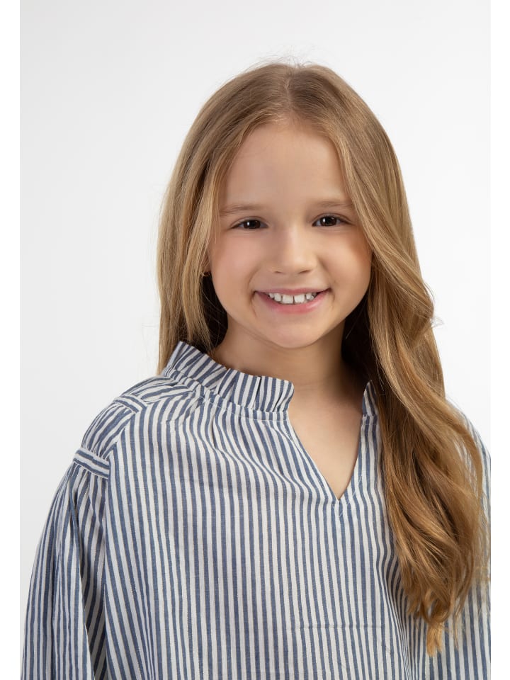 DreiMaster Bluse in Dunkelmarine Streifen günstig kaufen