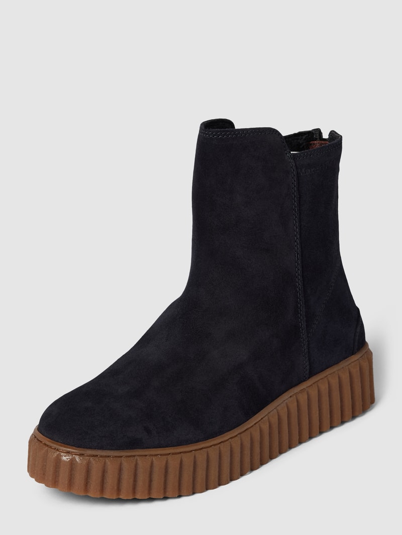 Boots mit Label-Detail Modell 'BIANCA' in marineblau