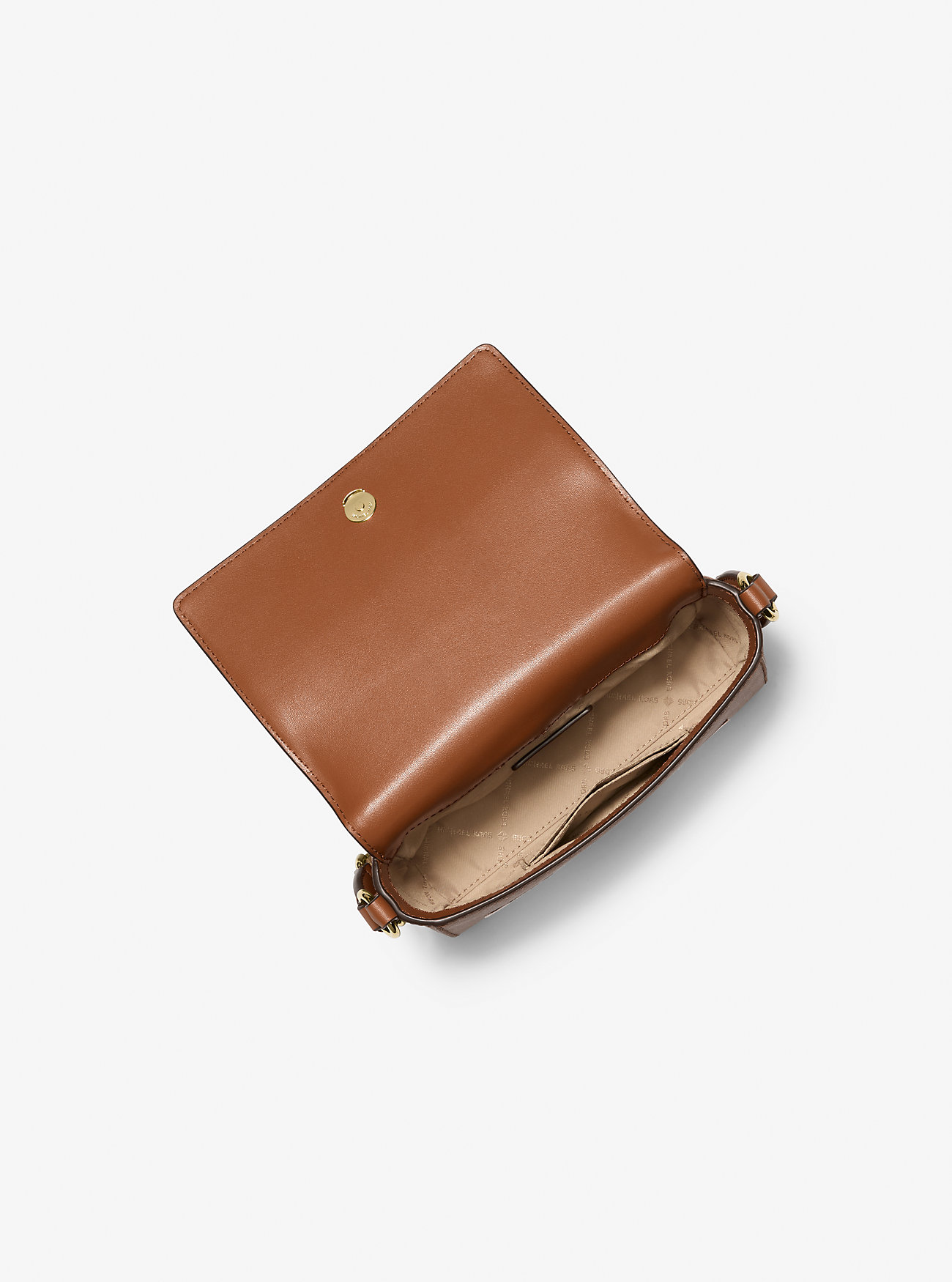 Vincent Liten Skulderveske i Saffiano-skinn med Kortholder og Signaturlogo – LUGGAGE