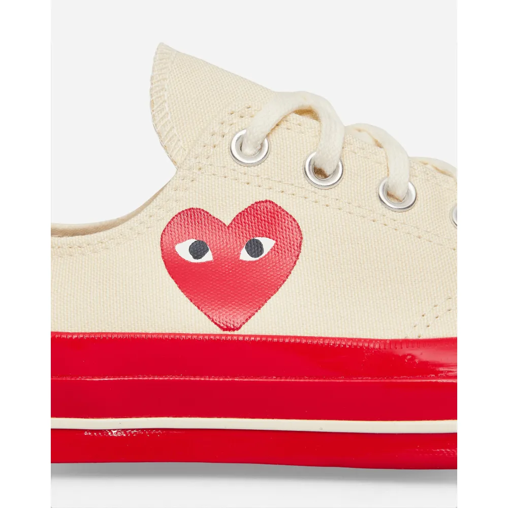 Comme des Garcons Play Sole Chuck 70 Low P1K123-2 / weiss