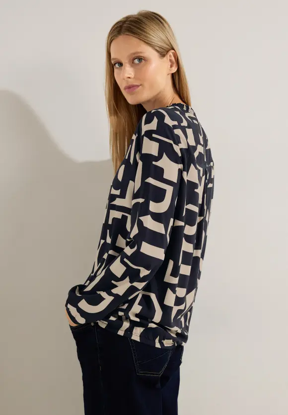 CECIL Bluse mit Smockdetails
