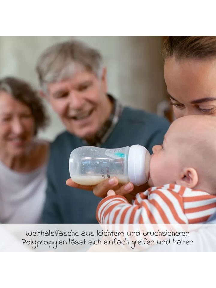 Philips Avent PP-Flasche Natural Response 260ml mit AirFree Ventil in weiss,motiv günstig kaufen onesize